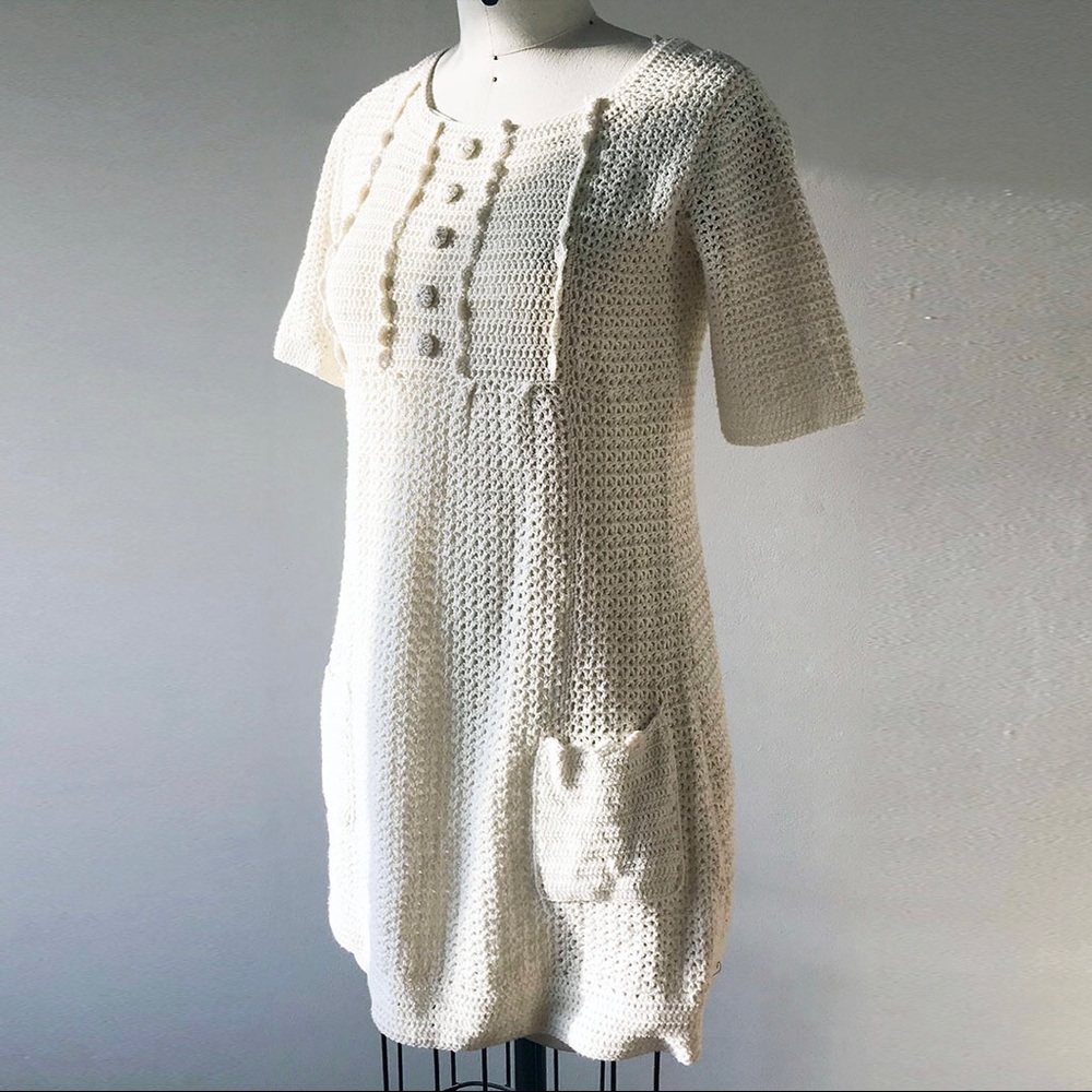 Knit Mini Dress with Pockets